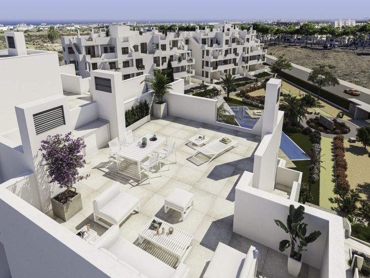 Апартаменты 70м2 в новом жилом комплексе в Санта-Росалии (Лос-Алькасарес)