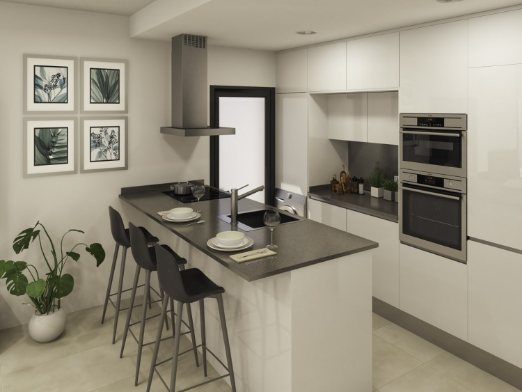 Апартаменты 70м2 в новом жилом комплексе в Санта-Росалии (Лос-Алькасарес)