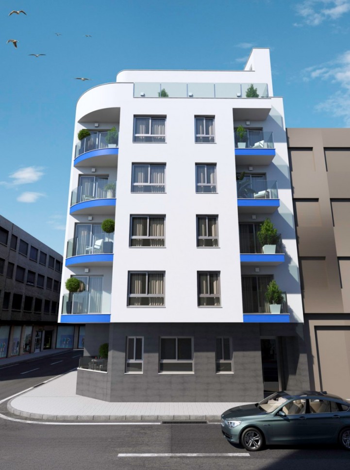 Новые апартаменты 55 кв. метров рядом с пляжем в Торревьехе